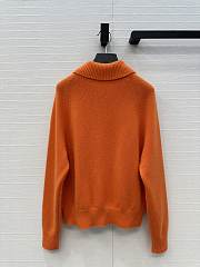 Fortok Moncler High Collar Jumper Orange - 4
