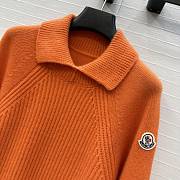 Fortok Moncler High Collar Jumper Orange - 3