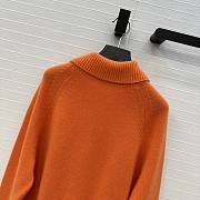 Fortok Moncler High Collar Jumper Orange - 2