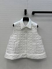 Fortok Moncler Vayres Diamond-Quilted Padded Gilet White  - 1
