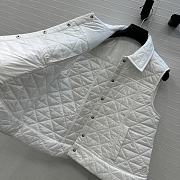 Fortok Moncler Vayres Diamond-Quilted Padded Gilet White  - 5