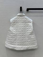 Fortok Moncler Vayres Diamond-Quilted Padded Gilet White  - 4