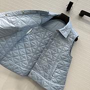 Fortok Moncler Vayres Diamond-Quilted Padded Gilet Light Blue - 5