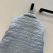 Fortok Moncler Vayres Diamond-Quilted Padded Gilet Light Blue - 6