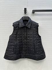 Fortok Moncler Vayres Diamond-Quilted Padded Gilet Black  - 1
