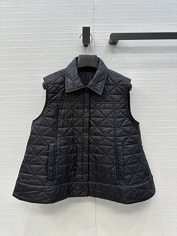 Fortok Moncler Vayres Diamond-Quilted Padded Gilet Black 