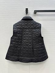 Fortok Moncler Vayres Diamond-Quilted Padded Gilet Black  - 5