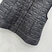 Fortok Moncler Vayres Diamond-Quilted Padded Gilet Black  - 3