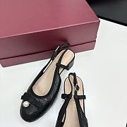 Fortok Dior Ballet Slingback Pump Black - 6