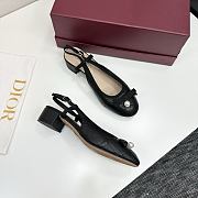Fortok Dior Ballet Slingback Pump Black - 4