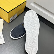Fortok Fendi O'Lock Loafers Suede Grey - 3