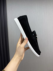 Fortok Fendi O'Lock Loafers Suede Black - 6