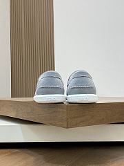 Fortok Fendi O'Lock Loafers Suede Mouse Gray - 5