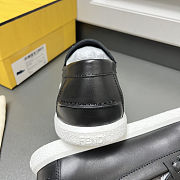 Fortok Fendi O'Lock Loafers Leather Black - 2