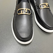 Fortok Fendi O'Lock Loafers Leather Black - 6