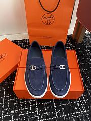 Fortok Hermes Ignacio loafer Suede bleu céleste - 1