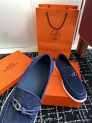 Fortok Hermes Ignacio loafer Suede bleu céleste - 6