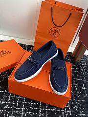 Fortok Hermes Ignacio loafer Suede bleu céleste - 5