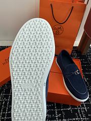 Fortok Hermes Ignacio loafer Suede bleu céleste - 4