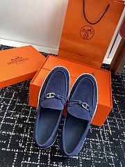 Fortok Hermes Ignacio loafer Suede bleu céleste - 2