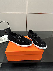 Fortok Hermes Ignacio loafer Suede Noir - 6