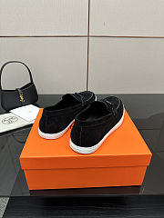 Fortok Hermes Ignacio loafer Suede Noir - 5