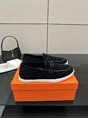 Fortok Hermes Ignacio loafer Suede Noir - 4
