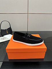 Fortok Hermes Ignacio loafer Suede Noir - 3