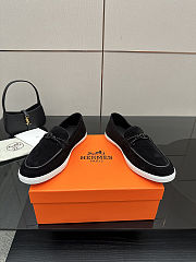 Fortok Hermes Ignacio loafer Suede Noir - 2