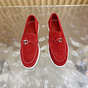 Fortok Hermes Ignacio loafer Suede Red - 6