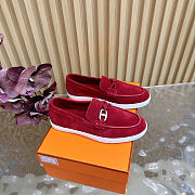 Fortok Hermes Ignacio loafer Suede Red - 5