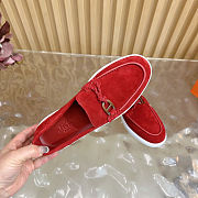 Fortok Hermes Ignacio loafer Suede Red - 4