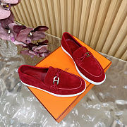 Fortok Hermes Ignacio loafer Suede Red - 3