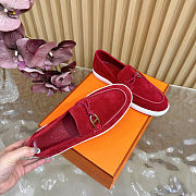 Fortok Hermes Ignacio loafer Suede Red - 2