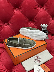 Fortok Hermes Ignacio loafer Suede Moss Green - 6