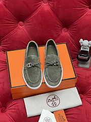 Fortok Hermes Ignacio loafer Suede Moss Green - 5