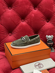 Fortok Hermes Ignacio loafer Suede Moss Green - 2