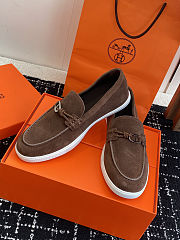 Fortok Hermes Ignacio loafer Suede Brown - 3