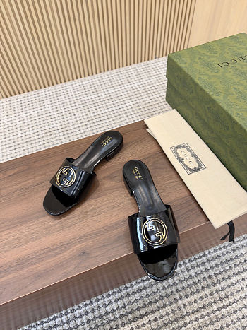 Fortok Gucci GG Flats Black