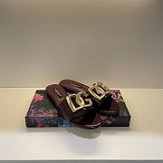 Fortok Dolce & Gabbana D&G slippers patent leather Brown - 6