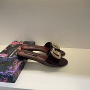 Fortok Dolce & Gabbana D&G slippers patent leather Brown - 4