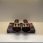 Fortok Dolce & Gabbana D&G slippers patent leather Brown - 2