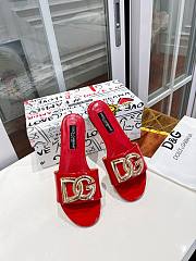 Fortok Dolce & Gabbana D&G slippers patent leather Red - 1