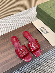 Fortok Gucci GG Flats Red - 1