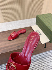 Fortok Gucci GG Flats Red - 6