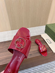 Fortok Gucci GG Flats Red - 5