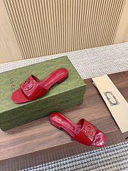 Fortok Gucci GG Flats Red - 3