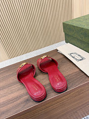Fortok Gucci GG Flats Red - 2
