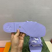 Fortok Gucci Interlocking G Slide Sandals Rubber Baby Purple - 3