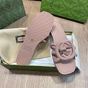 Fortok Gucci Interlocking G Slide Sandals Rubber earthy brown - 3